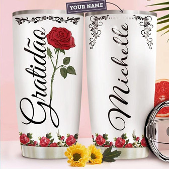 Roses Personalized Stainless Steel Tumbler 20Oz - Thegiftio UK