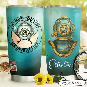 Scuba Diving Personalized Stainless Steel Tumbler 20Oz - Thegiftio
