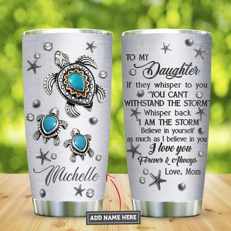 Sea Turtle Bohemian Jewelry Style Personalized Stainless Steel Tumbler 20Oz - Thegiftio UK