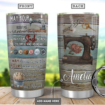 Sewing Personalized Stainless Steel Tumbler 20Oz - Thegiftio UK