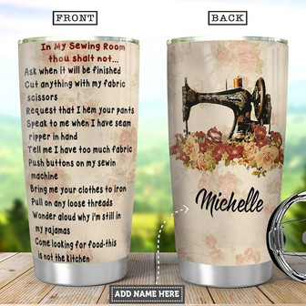 Sewing Personalized Stainless Steel Tumbler 20Oz - Thegiftio UK