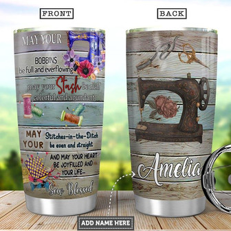 Sewing Personalized Stainless Steel Tumbler 20Oz - Thegiftio UK