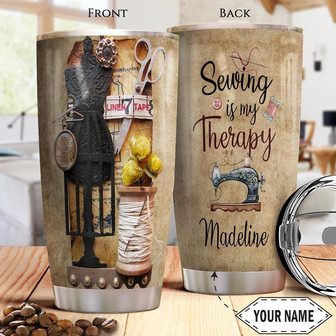 Sewing Personalized Stainless Steel Tumbler 20Oz - Thegiftio UK