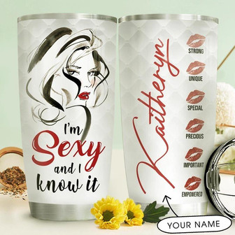 Sexy Makeup Personalized Stainless Steel Tumbler 20Oz - Thegiftio UK