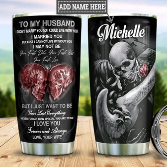 Skull Lover Personalized Stainless Steel Tumbler 20Oz - Thegiftio UK