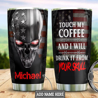 Skull Personalized Stainless Steel Tumbler 20Oz - Thegiftio UK