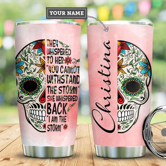 Skull Personalized Stainless Steel Tumbler 20Oz - Thegiftio UK