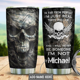 Skull Personalized Stainless Steel Tumbler 20Oz - Thegiftio UK