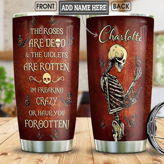 Skull Personalized Stainless Steel Tumbler 20Oz - Thegiftio UK
