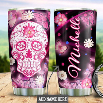 Skull Personalized Stainless Steel Tumbler 20Oz - Thegiftio UK