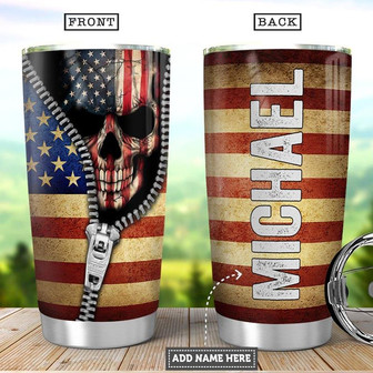 Skull Personalized Stainless Steel Tumbler 20Oz - Thegiftio UK