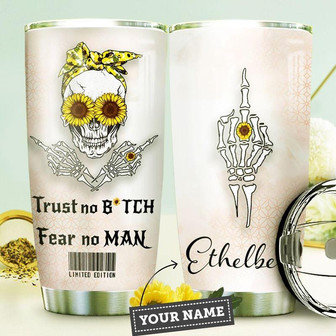 Skull Personalized Stainless Steel Tumbler 20Oz - Thegiftio UK