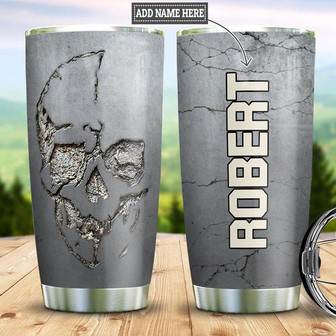 Skull Personalized Stainless Steel Tumbler 20Oz - Thegiftio UK
