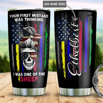 Skull Personalized Stainless Steel Tumbler 20Oz - Thegiftio UK
