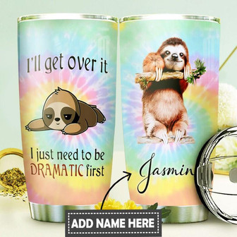 Sloth Personalized Stainless Steel Tumbler 20Oz - Thegiftio UK