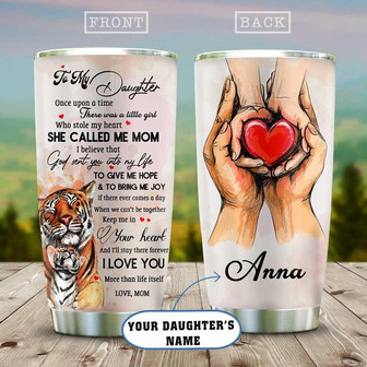 My Tiger Daughter Personalized Stainless Steel Tumbler 20Oz - Thegiftio UK