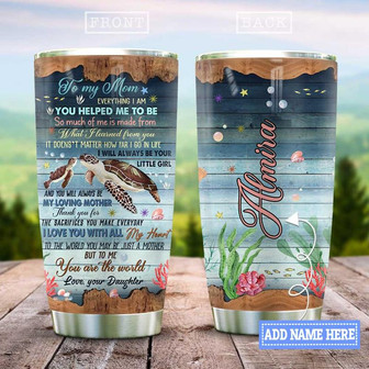 My Turtle Mother Personalized Stainless Steel Tumbler 20Oz - Thegiftio UK