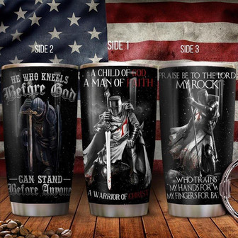 Warrior Of God Stainless Steel Tumbler 20Oz - Thegiftio UK