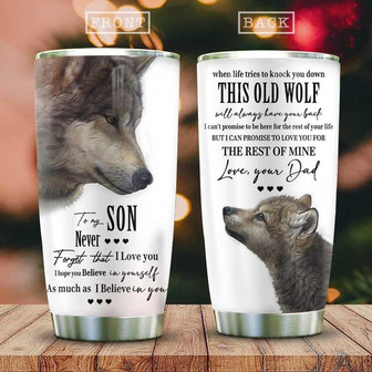 Wolf Son Stainless Steel Tumbler 20Oz - Thegiftio UK
