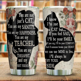 Wooden Style A Girl And Her Cat Stainless Steel Tumbler 20Oz - Thegiftio UK