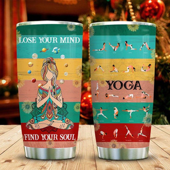 Yoga Lover Stainless Steel Tumbler 20Oz - Thegiftio UK