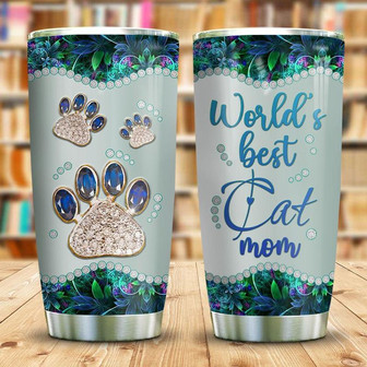 Best Cat Mom Stainless Steel Tumbler, Cat Mom, Cat Lovers Stainless Steel Tumbler 20Oz - Thegiftio UK