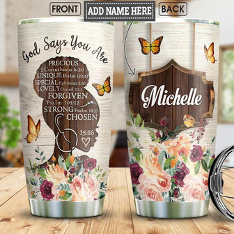 Black Women Bible Personalized Stainless Steel Tumbler 20Oz - Thegiftio UK