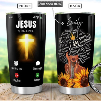 Black Women Bible Personalized Stainless Steel Tumbler 20Oz - Thegiftio UK