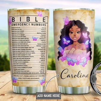 Black Women Faith Personalized Stainless Steel Tumbler 20Oz - Thegiftio UK