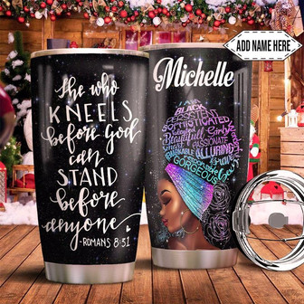 Black Women God Personalized Stainless Steel Tumbler 20Oz - Thegiftio