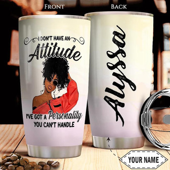 Black Women Personalized Stainless Steel Tumbler 20Oz - Thegiftio UK