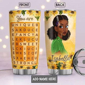 Black Women Personalized Stainless Steel Tumbler 20Oz - Thegiftio UK
