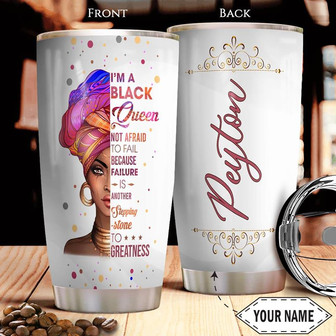 Black Women Personalized Stainless Steel Tumbler 20Oz - Thegiftio UK