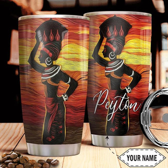 Black Women Personalized Stainless Steel Tumbler 20Oz - Thegiftio UK