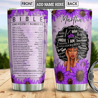 Black Women Personalized Stainless Steel Tumbler 20Oz - Thegiftio UK