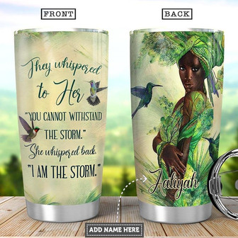 Black Women Personalized Stainless Steel Tumbler 20Oz - Thegiftio UK