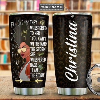 Black Women Personalized Stainless Steel Tumbler 20Oz - Thegiftio UK