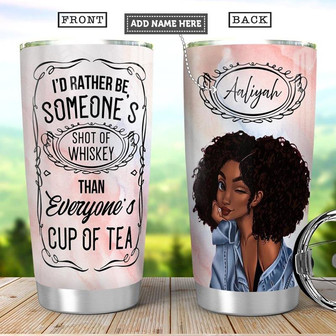 Black Women Personalized Stainless Steel Tumbler 20Oz - Thegiftio UK