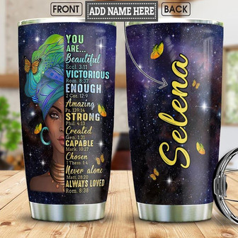 Black Women Personalized Stainless Steel Tumbler 20Oz - Thegiftio UK