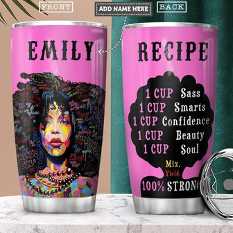 Black Women Personalized Stainless Steel Tumbler 20Oz - Thegiftio UK