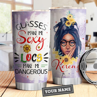 Black Women Personalized Stainless Steel Tumbler 20Oz - Thegiftio UK