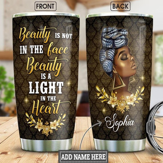 Black Women Personalized Stainless Steel Tumbler 20Oz - Thegiftio UK