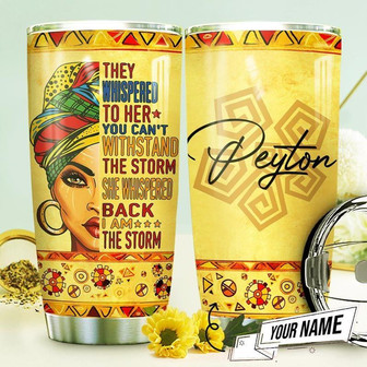 Black Women Personalized Stainless Steel Tumbler 20Oz - Thegiftio UK