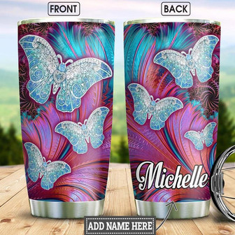 Butterfly Art Personalized Stainless Steel Tumbler 20Oz - Thegiftio UK