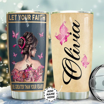 Butterfly Bc Personalized Stainless Steel Tumbler 20Oz - Thegiftio UK