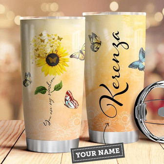 Butterfly Personalized Stainless Steel Tumbler 20Oz - Thegiftio UK