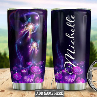 Butterfly Personalized Stainless Steel Tumbler 20Oz - Thegiftio UK