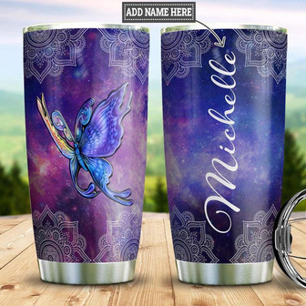 Butterfly Personalized Stainless Steel Tumbler 20Oz - Thegiftio UK