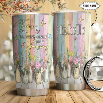Butterfly Personalized Stainless Steel Tumbler 20Oz - Thegiftio UK