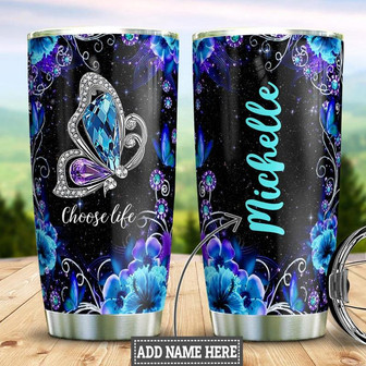 Butterfly Personalized Stainless Steel Tumbler 20Oz - Thegiftio UK